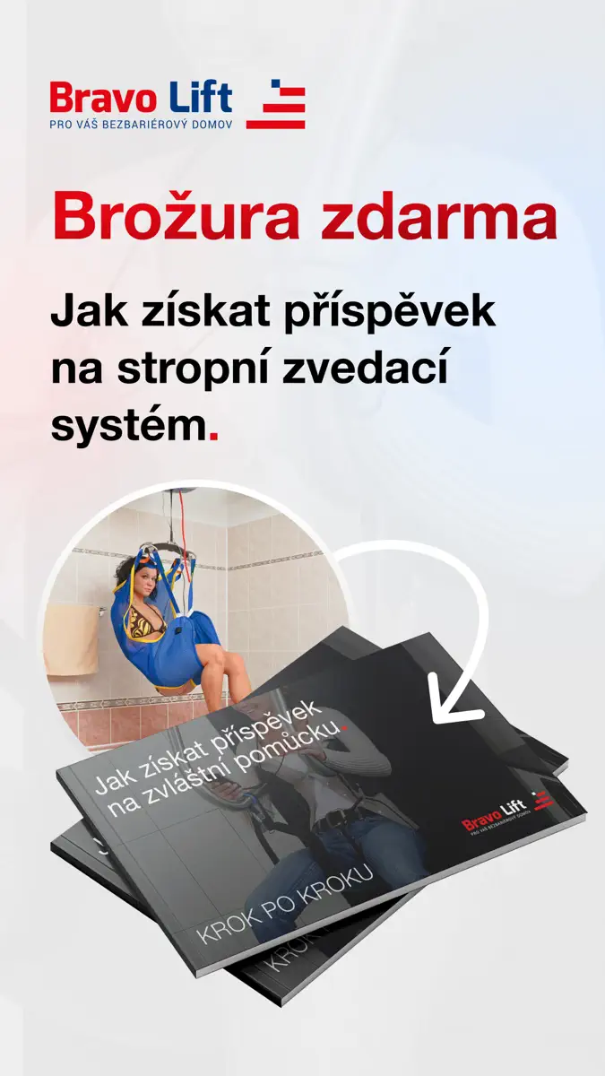 Obálka brožury: Jak získat příspěvek na stropní zvedací systém
